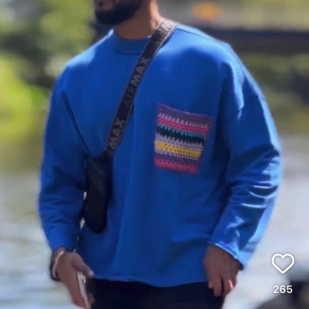 Zara Sweatshirt with Crochet Pocket - Picture 4 of 10